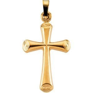 14K Yellow Gold CROSS PENDANT