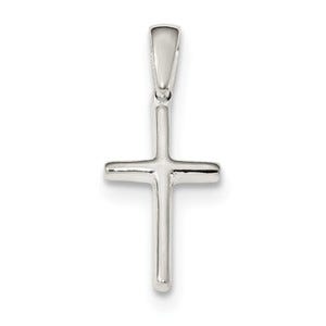 Sterling Silver Polished Cross Pendant