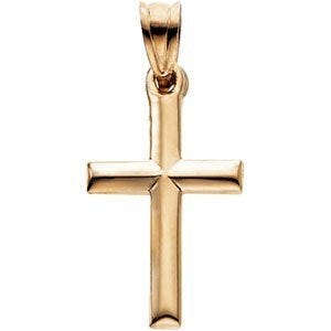 14K Yellow Gold CROSS PENDANT