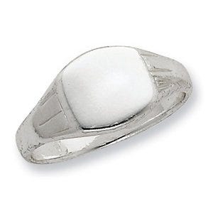 Sterling Silver Women's Square Signet Ring