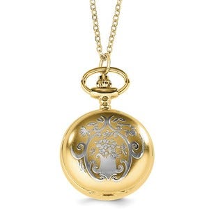 Charles Hubert Women's Two Tone Necklace Watch