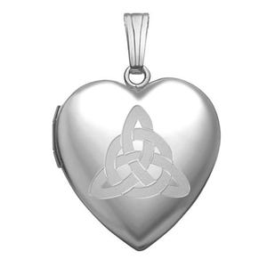 Sterling Silver "Sweetheart" Celtic Trinity Locket