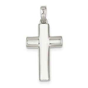 Sterling Silver Polished Cross Pendant