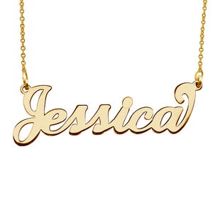 Personalized Classic Script Name Necklace with Chain Included