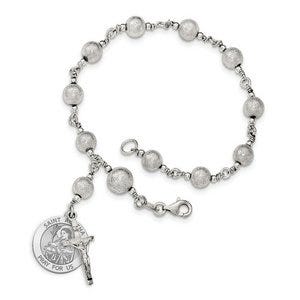 Saint Agatha Rosary Bracelet "EXCLUSIVE"