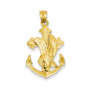 14k Mariners Cross w/Eagle Pendant