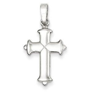 Sterling Silver Polished Cross Pendant