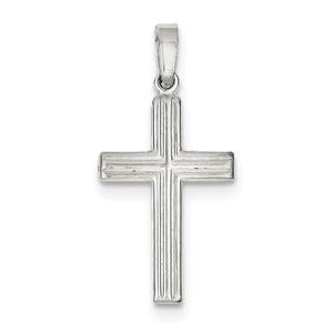 Sterling Silver Polished Cross Pendant
