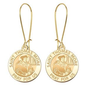 Saint Thomas More Earrings "EXCLUSIVE"