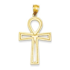 14k Ankh Cross Pendant