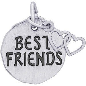 BEST FRIENDS TAG W/HEART ENGRAVABLE