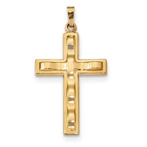 14k Polished Cross Pendant