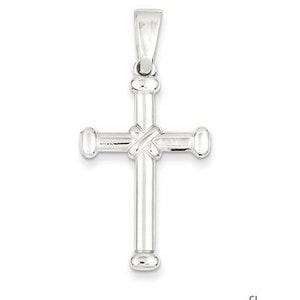 Sterling Silver Polished Cross Pendant