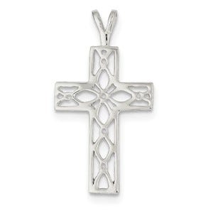 Sterling Silver Polished Cross Pendant