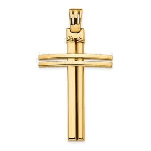 Leslie\'s 14K Polished Cross Pendant