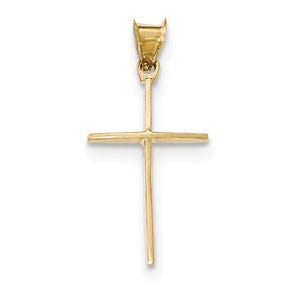14k Polished Cross Pendant