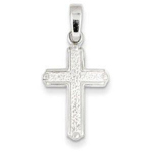 Sterling Silver Polished Cross Pendant