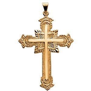 14K Yellow Gold CROSS PENDANT