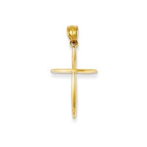 14k Yellow Gold Cross Pendant