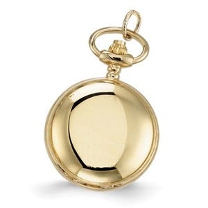 Charles Hubert Women's Gold Tone Polished Necklace Watch