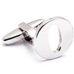 Genuine Sterling Silver Letter "O" Cufflinks