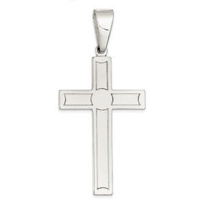 Sterling Silver Polished Cross Pendant