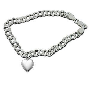 Sterling Silver "Sweetheart" Locket Bracelet
