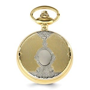 Charles Hubert Women's Two Tone Shield Design Necklace Watch
