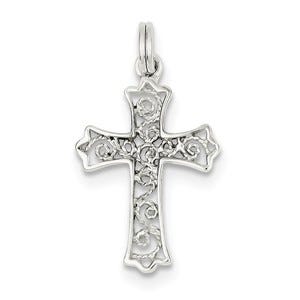 Sterling Silver Filigree Cross Charm