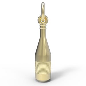 France Burgundy Wine Bottle Charm 8259