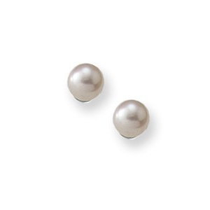 Sterling Silver Children's Pearl  Post Earrings