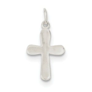 Sterling Silver Polished Cross Charm