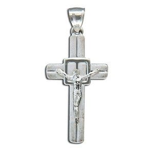 Sterling Silver Crucifix Cross Pendant