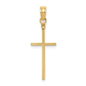 14k Polished Cross Pendant
