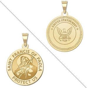 Saint Francis of Paola DoubleSided Navy Medal "EXCLUSIVE"