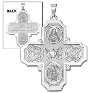 4 Way Cross Religious Medal  "EXCLUSIVE"