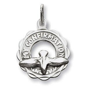 "My Confirmation" Dove Cut-out  Religious Medal
