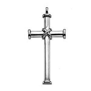 14K White Gold CROSS PENDANT