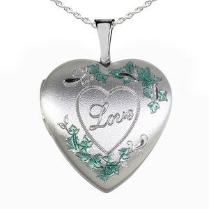Sterling Silver Love Photo Locket