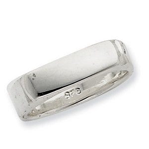 Sterling Silver Women's Rectangle Signet Ring