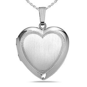 Sterling Silver Heart Photo Locket