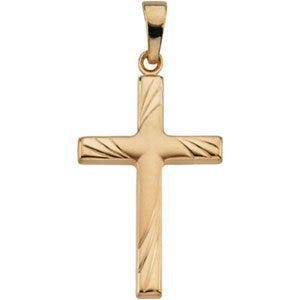 14K Yellow Gold CROSS PENDANT