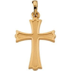 14K Yellow Gold CROSS PENDANT
