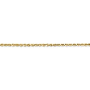 14K Yellow Gold 2.0mm Diamond Cut Flex Rope Chain