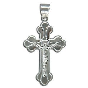 Sterling Silver Crucifix Cross Pendant