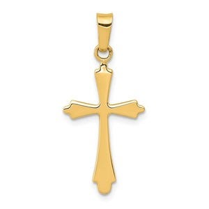 14k Polished Cross Pendant