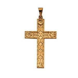 14K Yellow Gold CROSS PENDANT