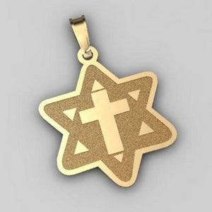 "Star of David" w/ Cross Pendant