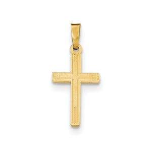 14k Polished Cross Latin Pendant