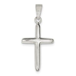 Sterling Silver Polished Cross Pendant
